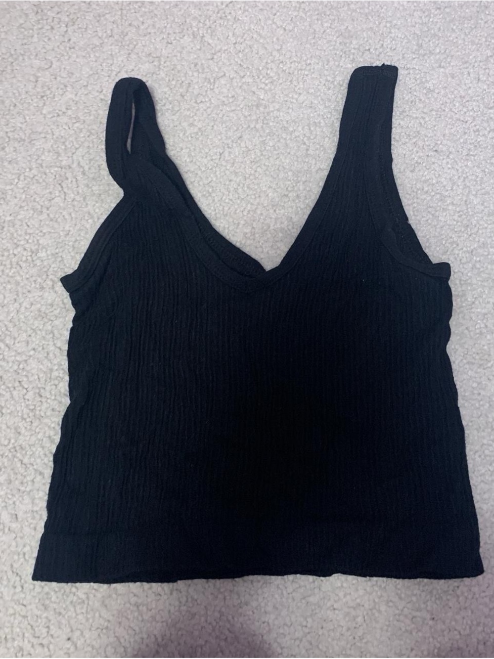 Urban Outfitters Black Ribbed Tank - Picture 2 of 2